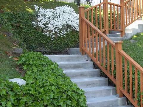 timber guardrail fixed by our post anchors