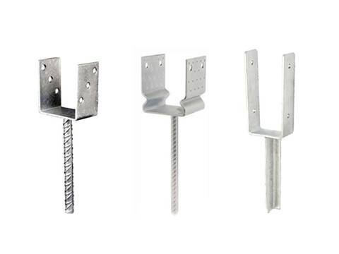 Three type U-B post supports in different shapes.