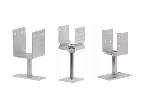 support plate shape anchors supports type fence concrete column types wood fixing psu bottom